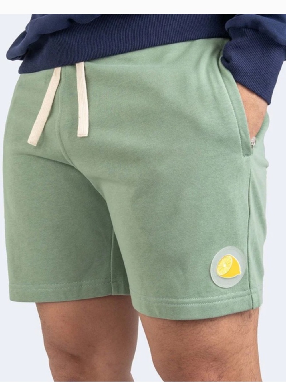 Eubi Lemon Lounge Shorts sage green size large secure side pocket